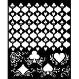 Stamperia Master of Magic Thick Stencil 20x25cm Cards Pattern (KSTD174)
