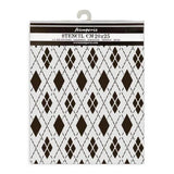 Stamperia Master of Magic Thick Stencil 20x25cm Rhombus Pattern (KSTD176)