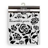 Stamperia Timeless Thick Stencil 20x25cm Roses (KSTD179)