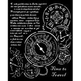 Stamperia Venice City of Art Thick Stencil 20x25cm Time to Travel (KSTD182)