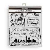 Stamperia Venice City of Art Thick Stencil 20x25cm Cards (KSTD183)
