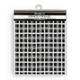 Stamperia Whispering Woods Thick Stencil 20x25cm Tartan Pattern (KSTD186)