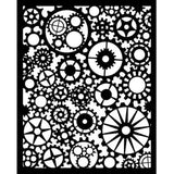 Stamperia Voyages Fantastiques Thick Stencil 20x25cm Gears Pattern (KSTD188)