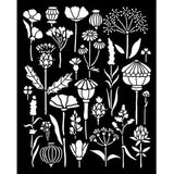 Stamperia Herbarium Silvae Thick Stencil 20x25cm Herbarium (KSTD193)