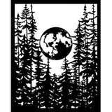 Stamperia Herbarium Silvae Thick Stencil 20x25cm Moon in the Forest (KSTD194)