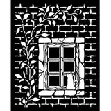 Stamperia Herbarium Silvae Thick Stencil 20x25cm Country Window (KSTD195)