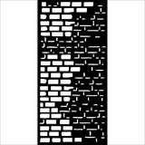 Stamperia Art of Travelling Thick Stencil 12x25cm Bricks (KSTDL110)