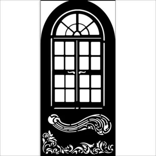 Stamperia Masquerade Thick Stencil 12x25cm Window (KSTDL113)