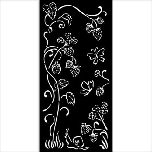 Stamperia Hidden Grove Thick Stencil 12x25cm Strawberries (KSTDL115)