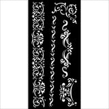 Stamperia Venice City of Art Thick Stencil 12x25cm Borders (KSTDL122)