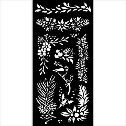 Stamperia The Owl's House Thick Stencil 20x25cm Branches (KSTDL127)