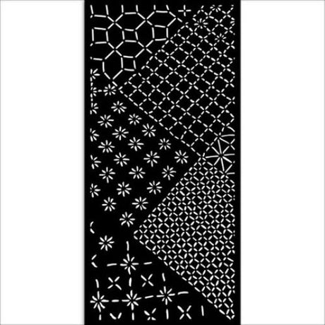 Stamperia Quiet Days Thick Stencil 12x25cm Mixed Tiles (KSTDL135)