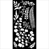 Stamperia Herbarium Silvae Thick Stencil 12x25cm Leaves (KSTDL137)