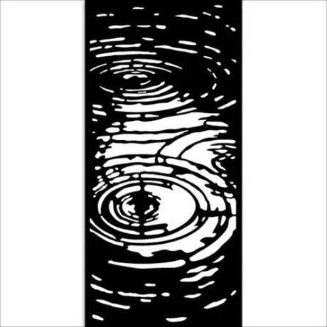 Stamperia Herbarium Silvae Thick Stencil 12x25cm Water Pattern (KSTDL139)