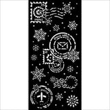 Stamperia Gear up for Christmas Thick Stencil 12x25cm Snowflakes (KSTDL141)