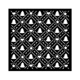 Stamperia Candy Christmas Thick Stencil 18x18cm Tree Pattern (KSTDQ123)