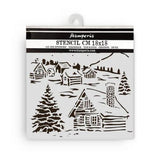 Stamperia The Owl's House Thick Stencil 18x18cm Cottage (KSTDQ126)