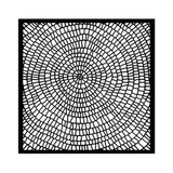 Stamperia Whispering Woods Thick Stencil 18x18cm Bark Pattern (KSTDQ128)