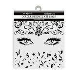 Stamperia Masquerade Thick Stencil 12x12cm Eyes (KSTDS12)