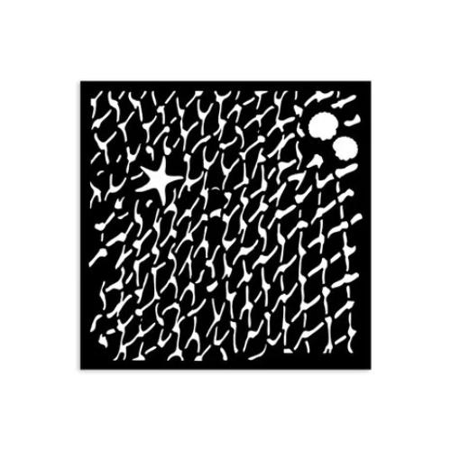 Stamperia Silent Sea Thick Stencil 12x12cm Net (KSTDS39)