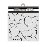Stamperia Silent Sea Village Thick Stencil 12x12cm Crackle Pattern (KSTDS47)
