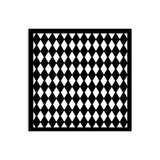 Stamperia - Alice in Christmas Thick Stencil 12x12cm Rhombus Pattern (KSTDS54)