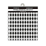 Stamperia - Alice in Christmas Thick Stencil 12x12cm Rhombus Pattern (KSTDS54)