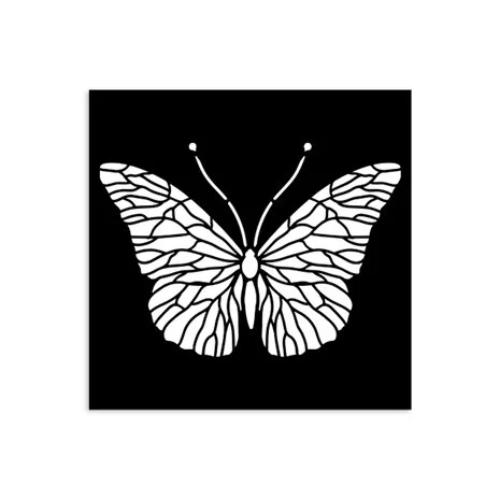 Stamperia Quiet Days Thick Stencil 12x12cm Butterfly (KSTDS65)