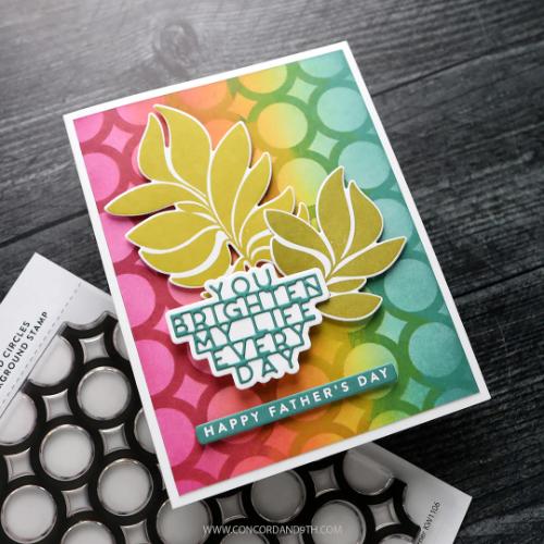 Concord & 9th - Bold Circles Background Stamp (6 x 6)