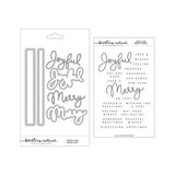 Concord & 9th - Joyful and Merry Stamp Set (4 x 6) and Die Bundle
