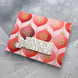 Concord & 9th - Elegant Holiday Greetings Stamp Set(4x6) and Die Bundle