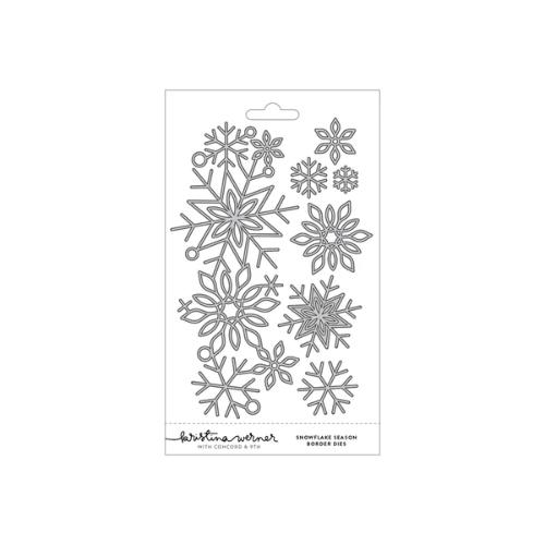 Concord & 9th - Snowflake Season Border Dies