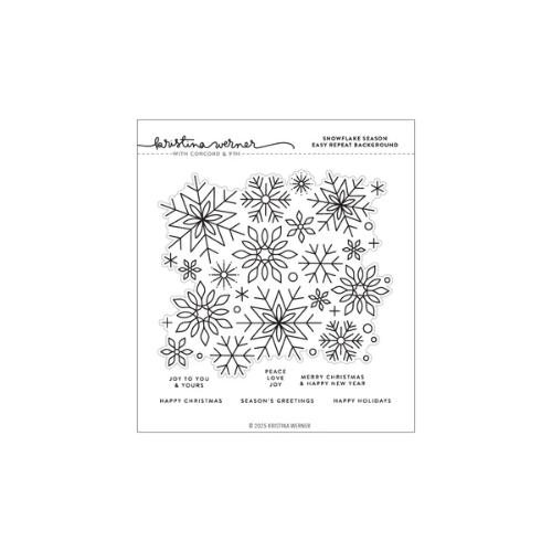 Concord & 9th - Snowflake Season Easy Repeat Background Stamp (6 x 6)