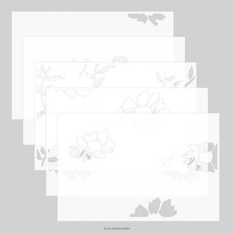 Concord & 9th - Aubrey Blooms Background Stamp (6 x 6) & Stencil Bundle - Postage as per Actual