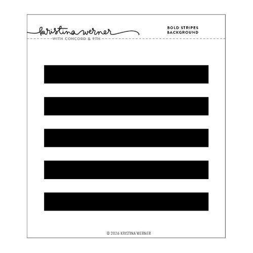 Concord & 9th - Bold Stripes Background Stamp (6 x 6)