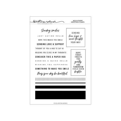 Concord & 9th - Bold Stripes Greetings Stamps (6 x 8)