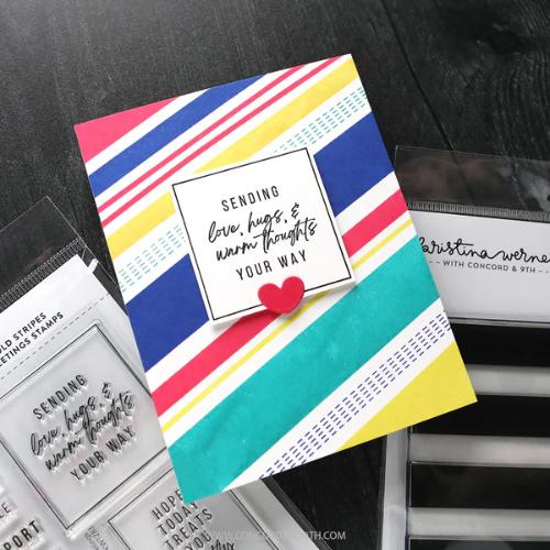 Concord & 9th - Bold Stripes Greetings Stamps (6 x 8)