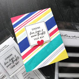 Concord & 9th - Bold Stripes Greetings Stamps (6 x 8)