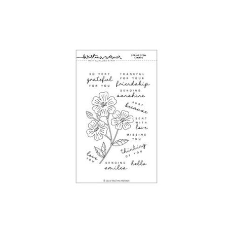 Concord & 9th - Spring Stem Stamps (4 x 6), Stencils & Dies Bundle - Postage as per Actual