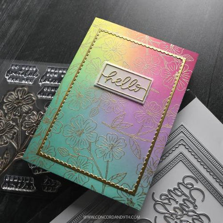 Concord & 9th - Spring Stem Stamps (4 x 6), Stencils & Dies Bundle - Postage as per Actual