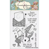 Colorado Craft Company - Kris Lauren~Love Day Gnomes 4 x 6 Clear Stamps