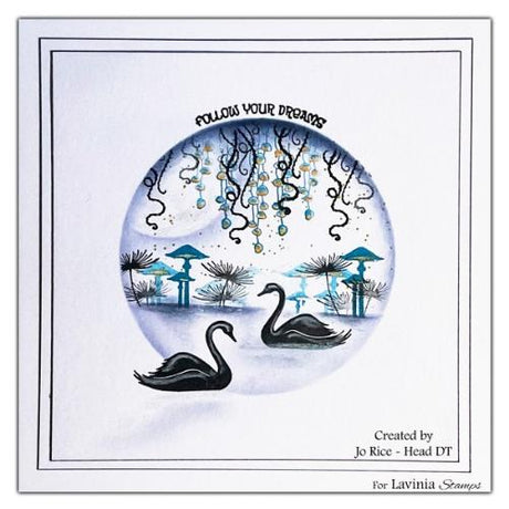 Lavinia Stamps - Swans Stamp