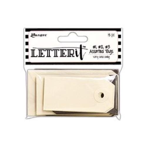 Letter It™ Black & White Assorted Tags, 18pc LES59356 – Krafters Cart