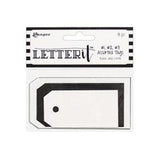 Letter It™ Black & White Assorted Tags, 18pc LES63902