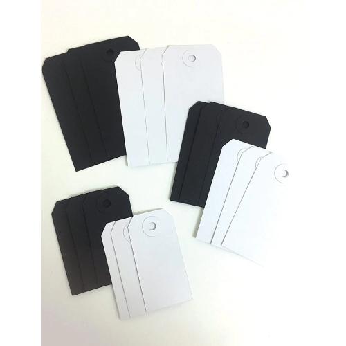 Letter It™ Black & White Assorted Tags, 18pc LES63902