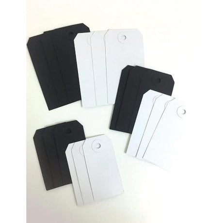 Letter It™ Black & White Assorted Tags, 18pc LES63902