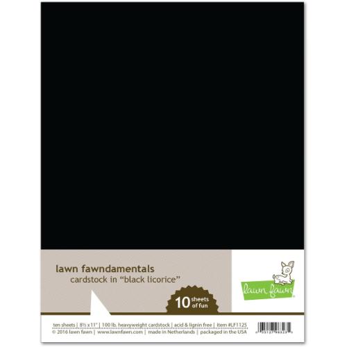 Lawn Fawn - Cardstock - Black Licorice