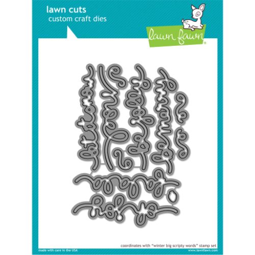 Lawn Fawn - Lawn Cuts - Winter Big Scripty Words Dies