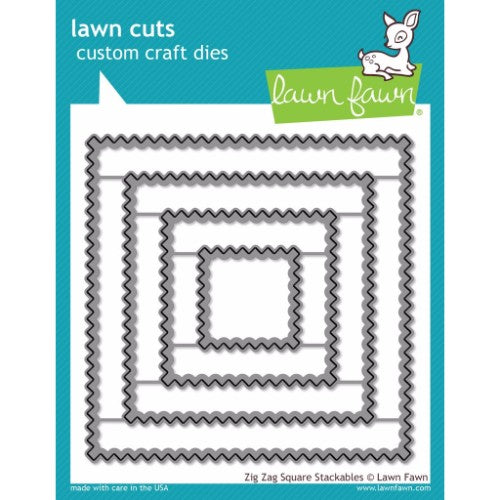 Lawn Fawn - Zig Zag Square Stackables