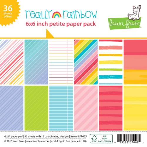 Lawn Fawn - Really Rainbow Petite Paper Pack